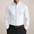 men's everyday long sleeve shirt, classic button-up for work or weekend