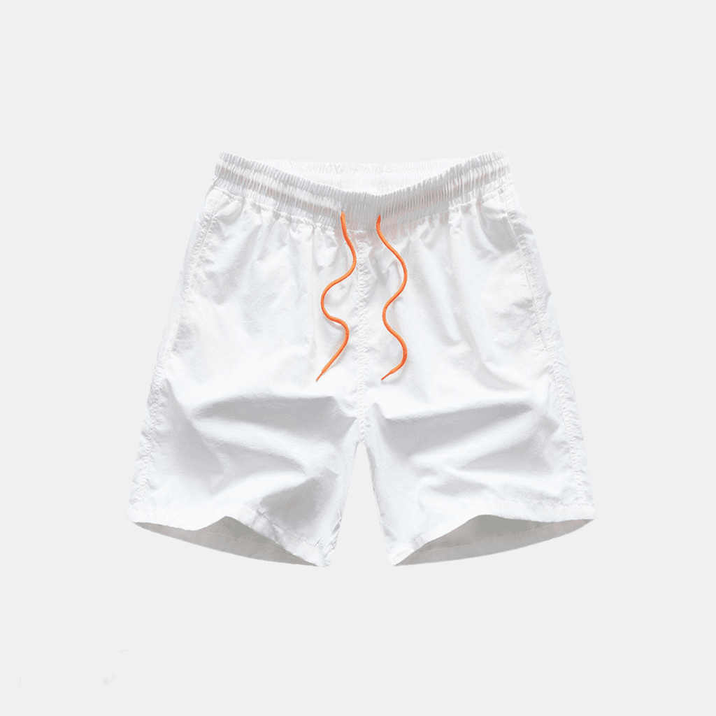 two piece set men's short sleeve printed shirt and drawstring shorts