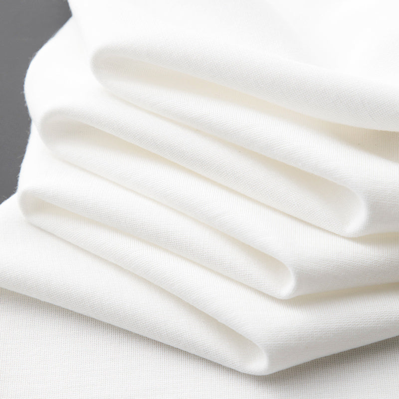 men's v neck short sleeve polo tee with smart casual woven badge spread collar