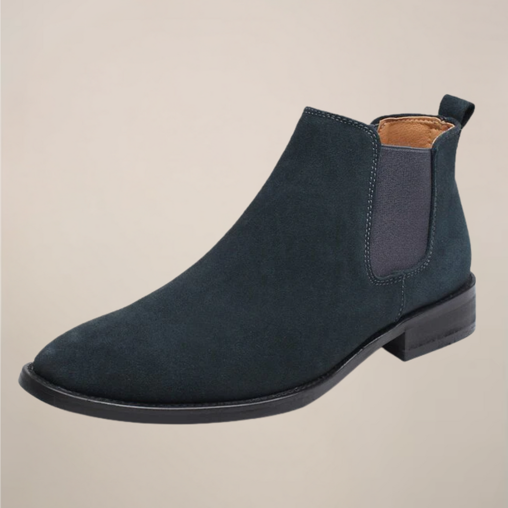 men's chelsea boots with beige ankle design, elegant