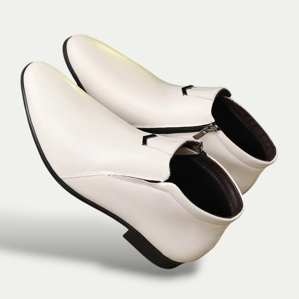 men's classic ankle boots with polished finish and modern edge