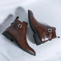 men's classic chelsea boots with side zipper for sleek comfort and style