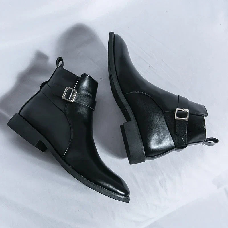 men's classic chelsea boots with side zipper for sleek comfort and style