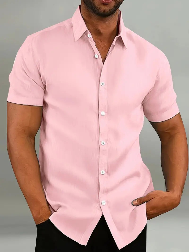 men's classic collar shirt for warm weather edition