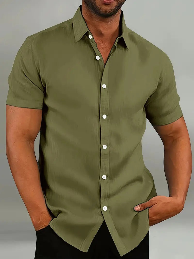 men's classic collar shirt for warm weather edition
