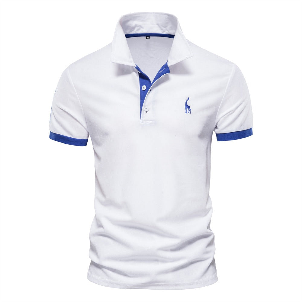 men's classic short-sleeve polo shirt for smart casual summer