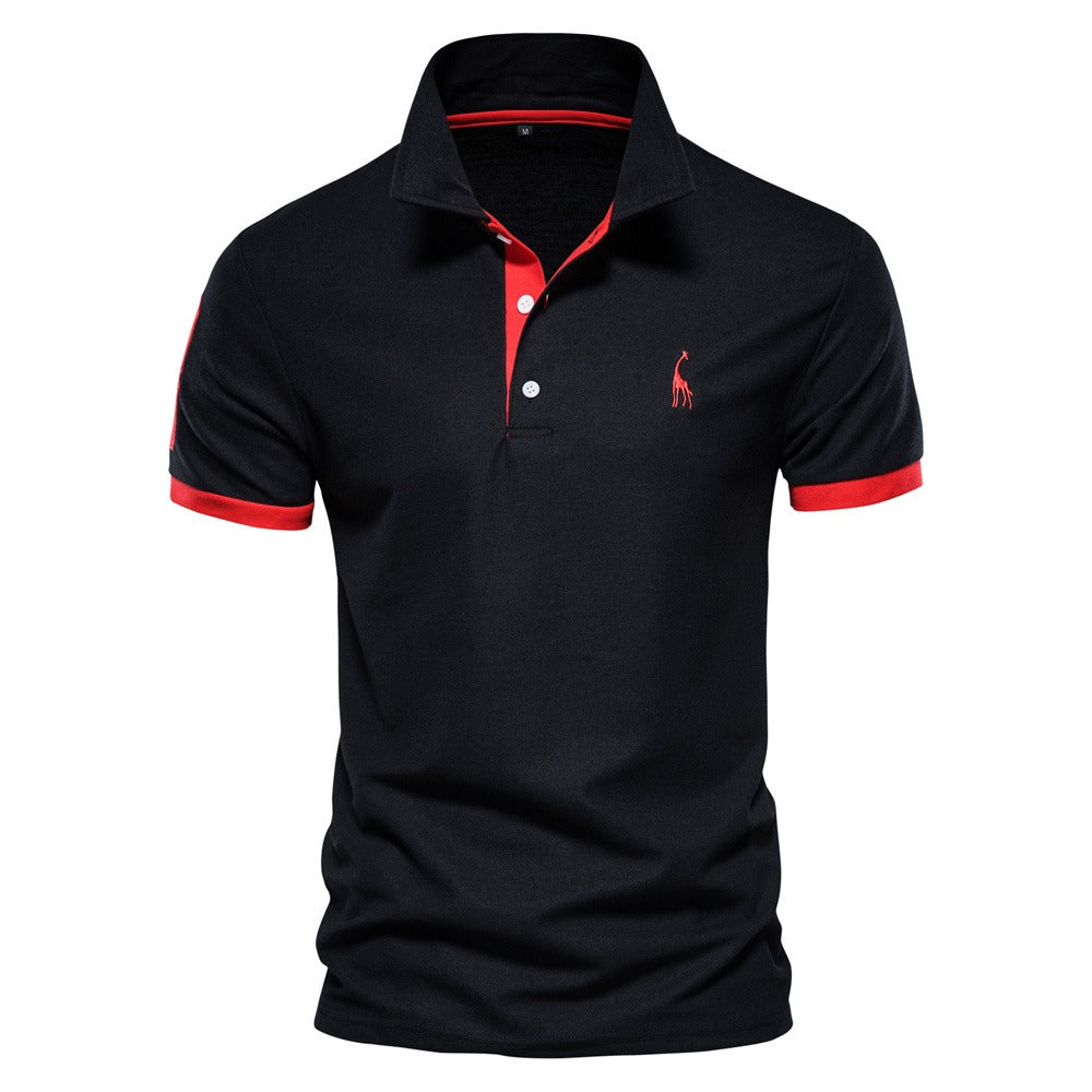 men's classic short-sleeve polo shirt for smart casual summer