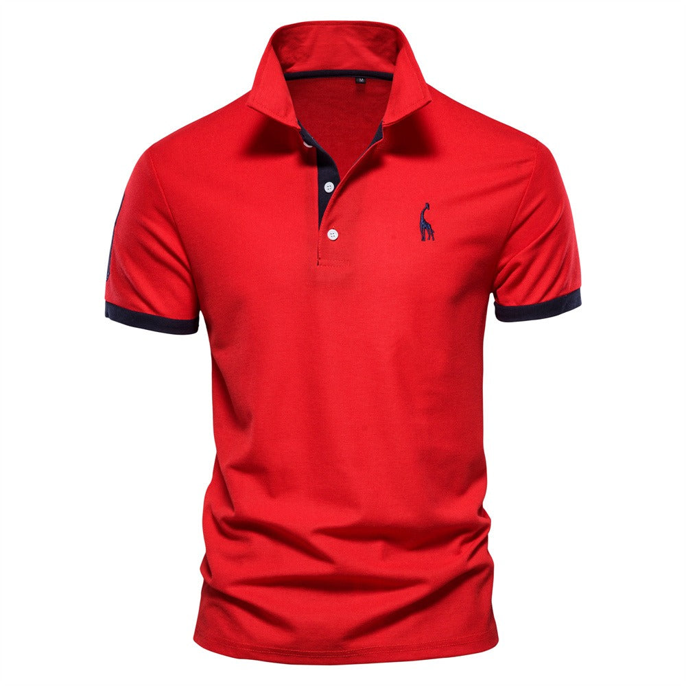 men's classic short-sleeve polo shirt for smart casual summer