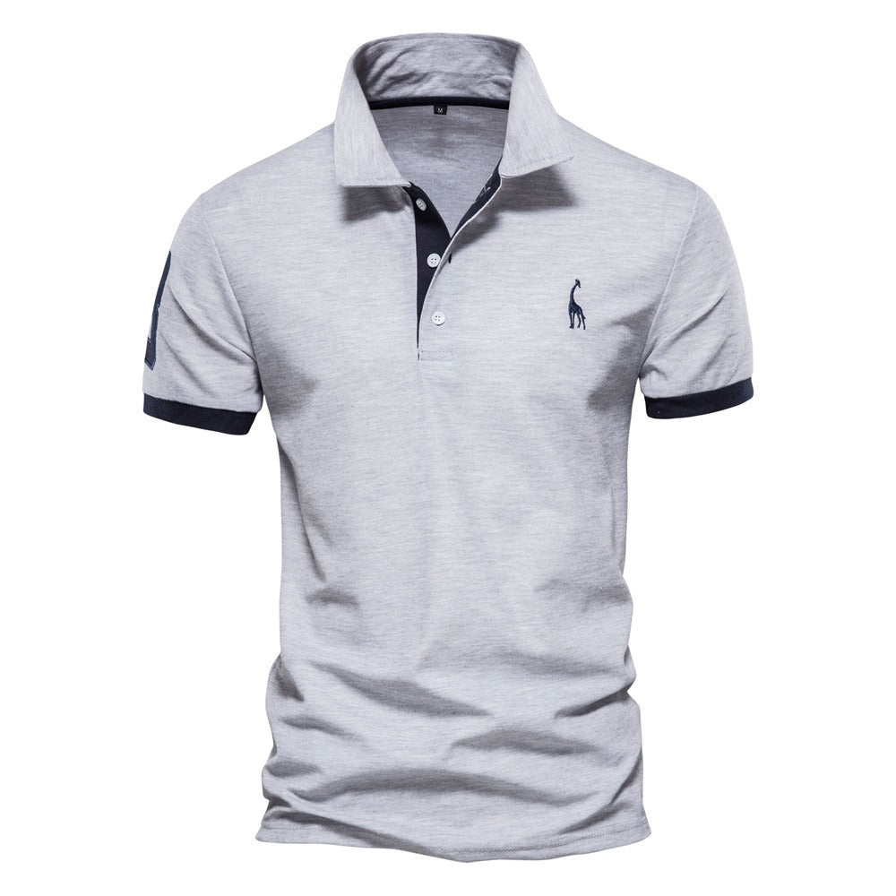 men's classic short-sleeve polo shirt for smart casual summer