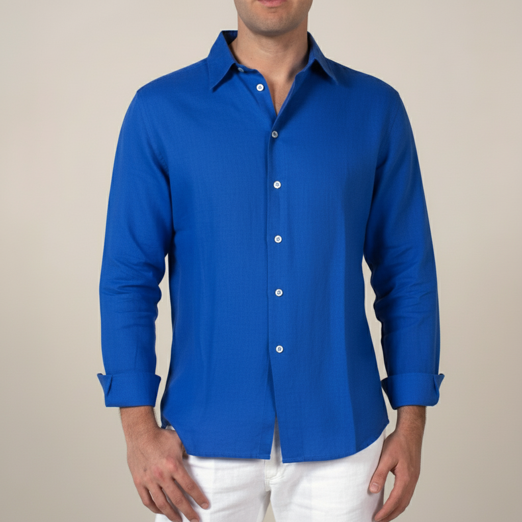men's relaxed fit all season shirt with effortless everyday style