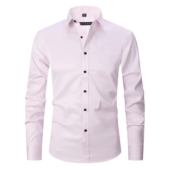 men's stretch business shirt long sleeve formal button up