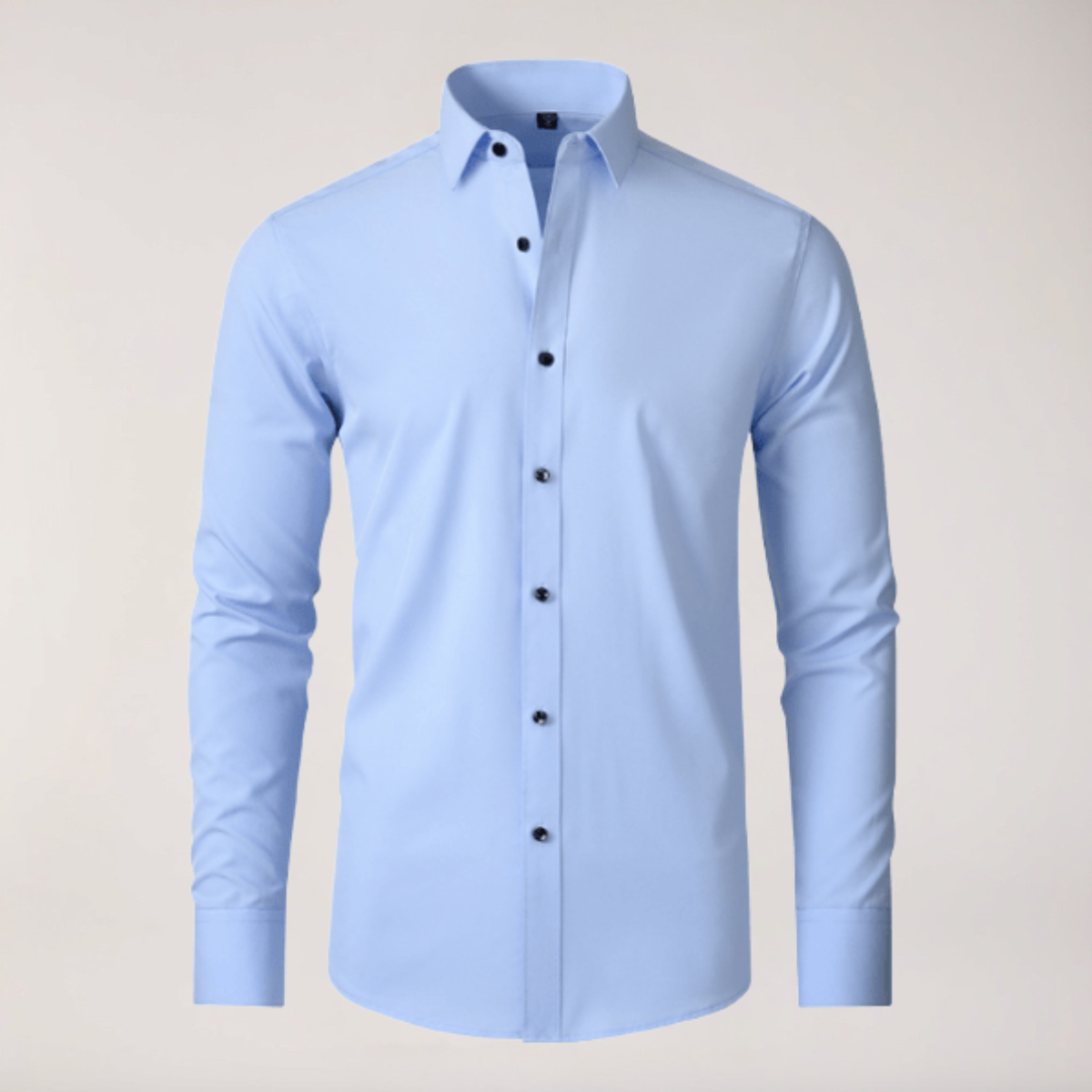 men's stretch button-up shirt slim fit long sleeve dress shirt for business
