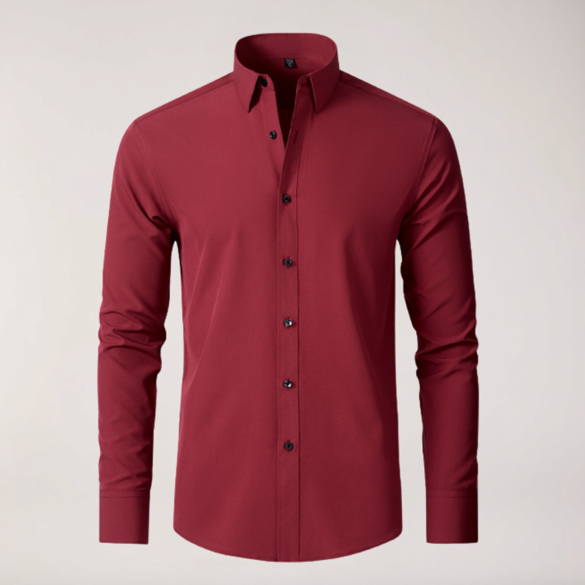 men's stretch button-up shirt slim fit long sleeve dress shirt for business
