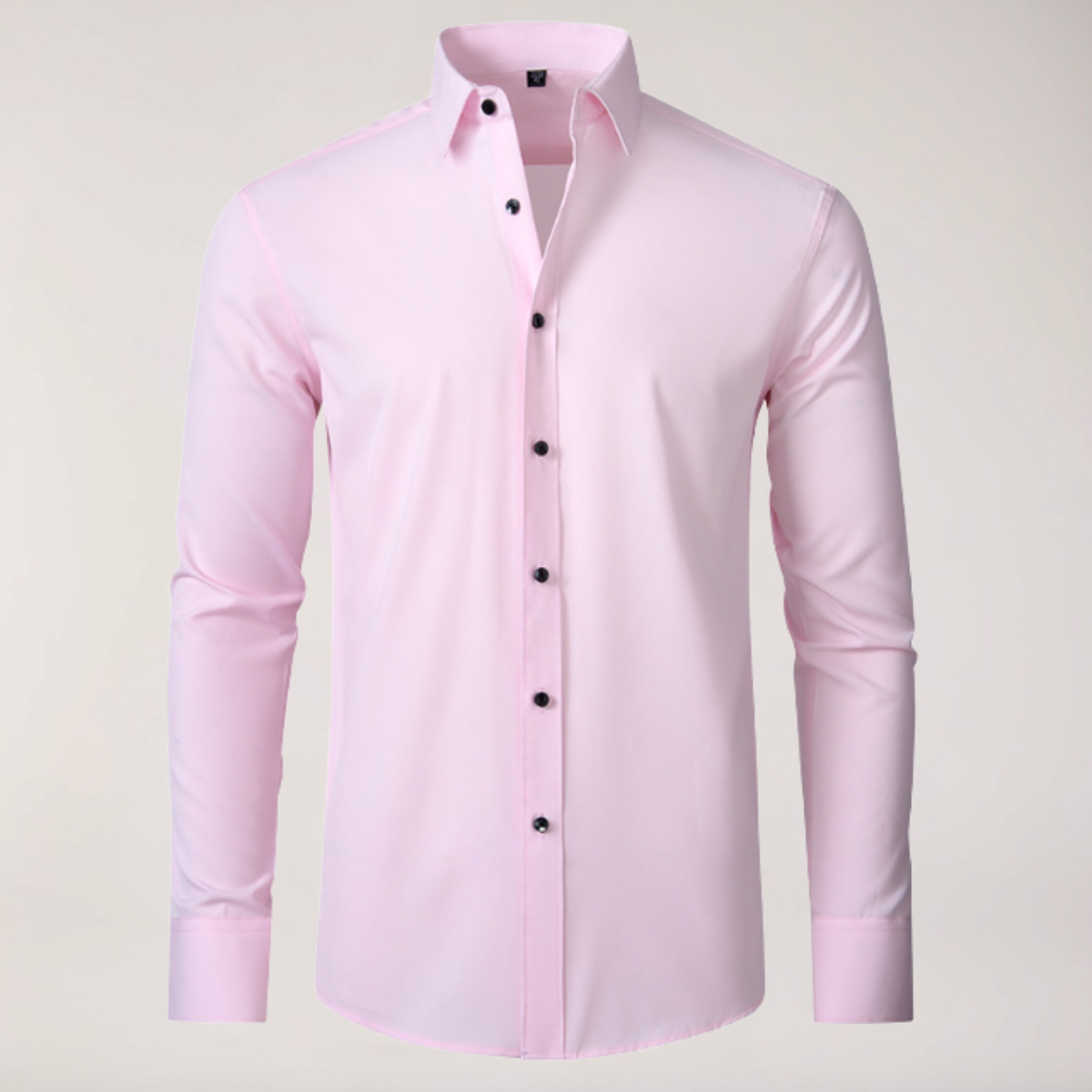 men's stretch button-up shirt slim fit long sleeve dress shirt for business