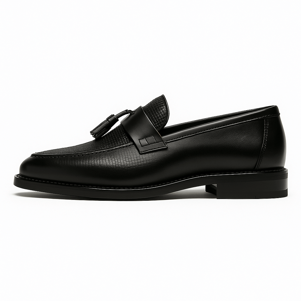 men's woven tassel loafers with classic slip on elegance