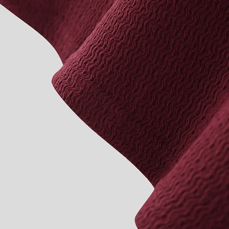 men's textured short sleeve crew neck classic tee shirt